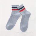 WSP-1189 Wholesale Jacquard Fahion Style Solid Color White Women Sports Socks China Manufacturer Latest Design Socks